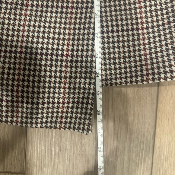 BA&SH Jupe Pernille - houndstooth wool asymmetrical midi skirt - Picture 9 of 10